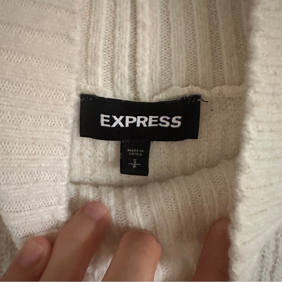 Express Rainbow Stripe Mock Turtleneck Sweater‎ - Picture 5 of 7